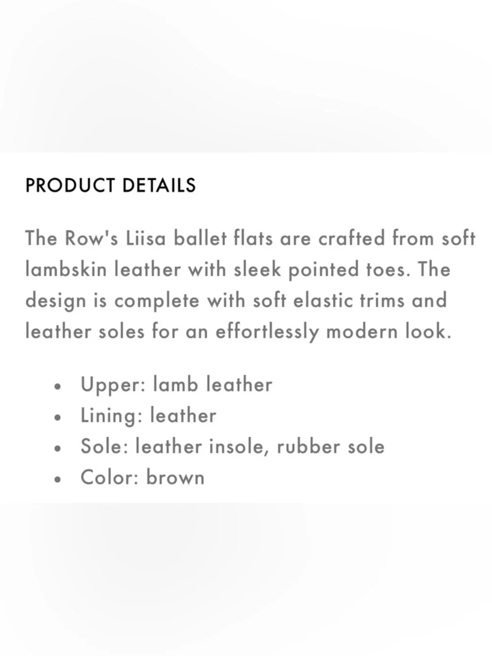 The Row Liisa Ballet Flats